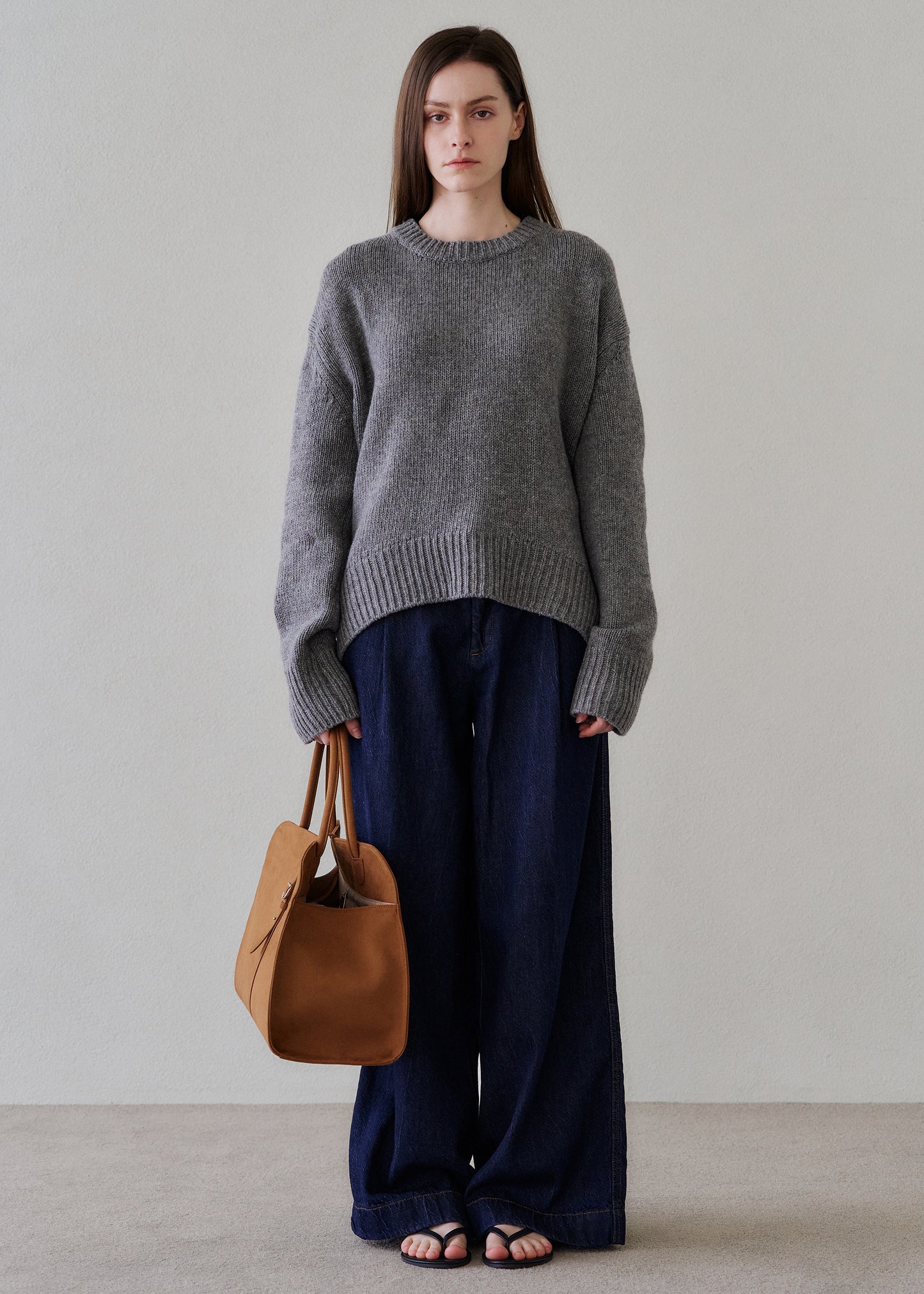 Blanc Large Suede Camel