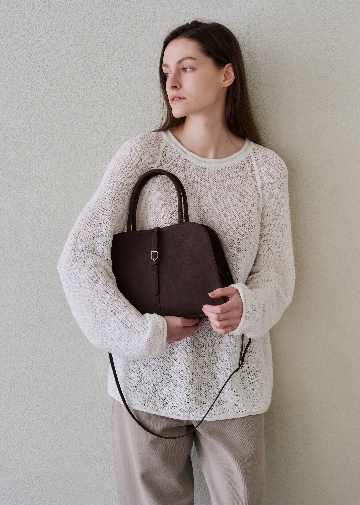 Blanc Medium Suede Choco Brown