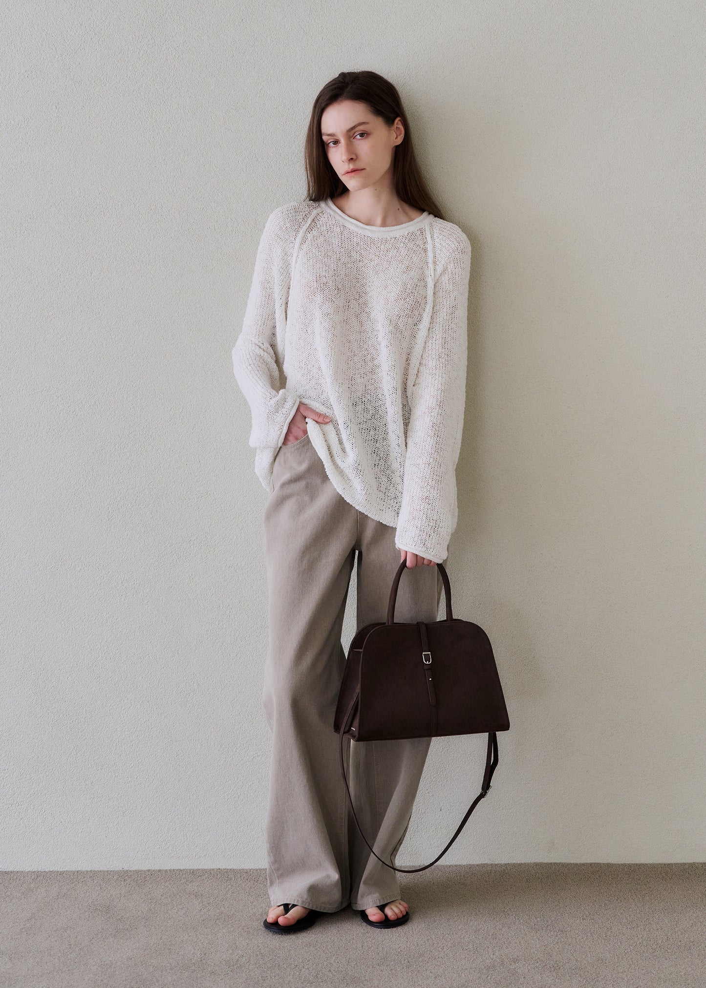Blanc Medium Suede Choco Brown
