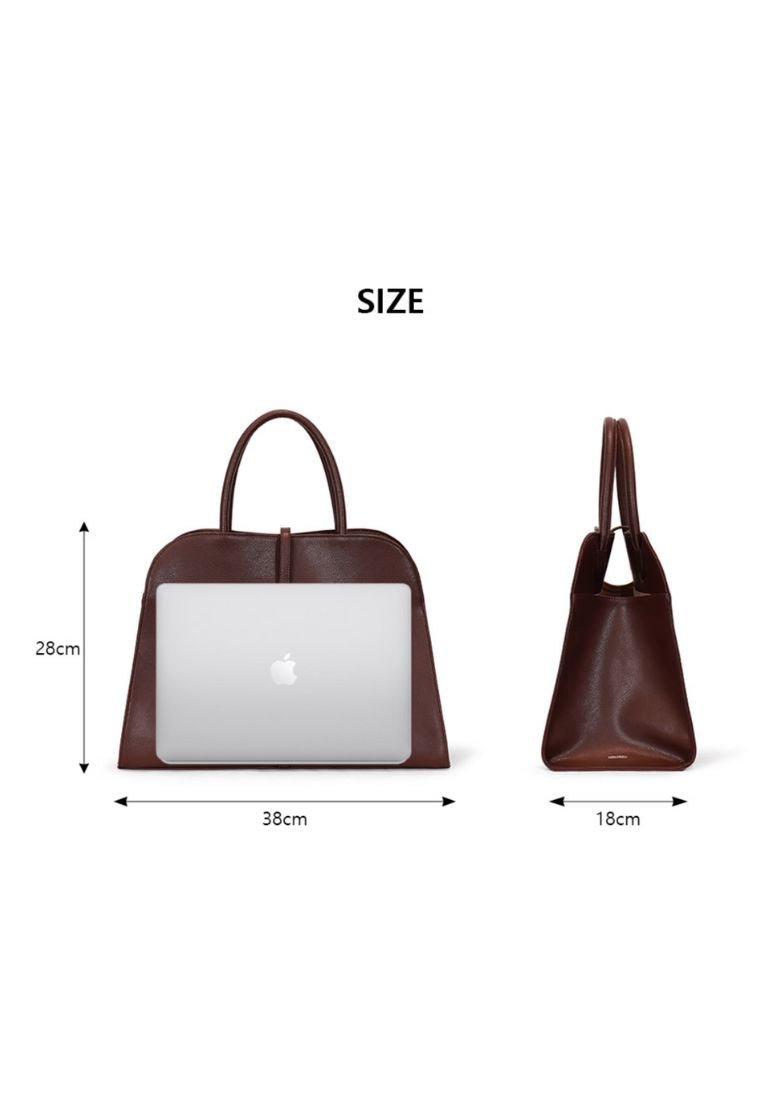 Blanc Large Burgundy Brown