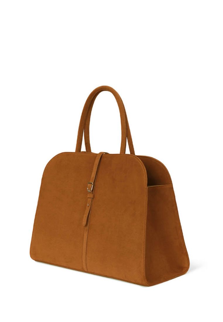Blanc Large Suede Camel