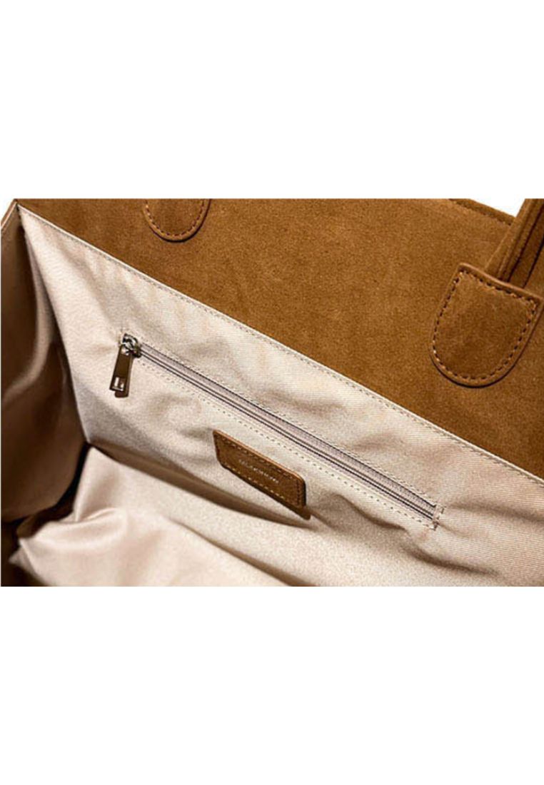 Blanc Medium Suede Camel