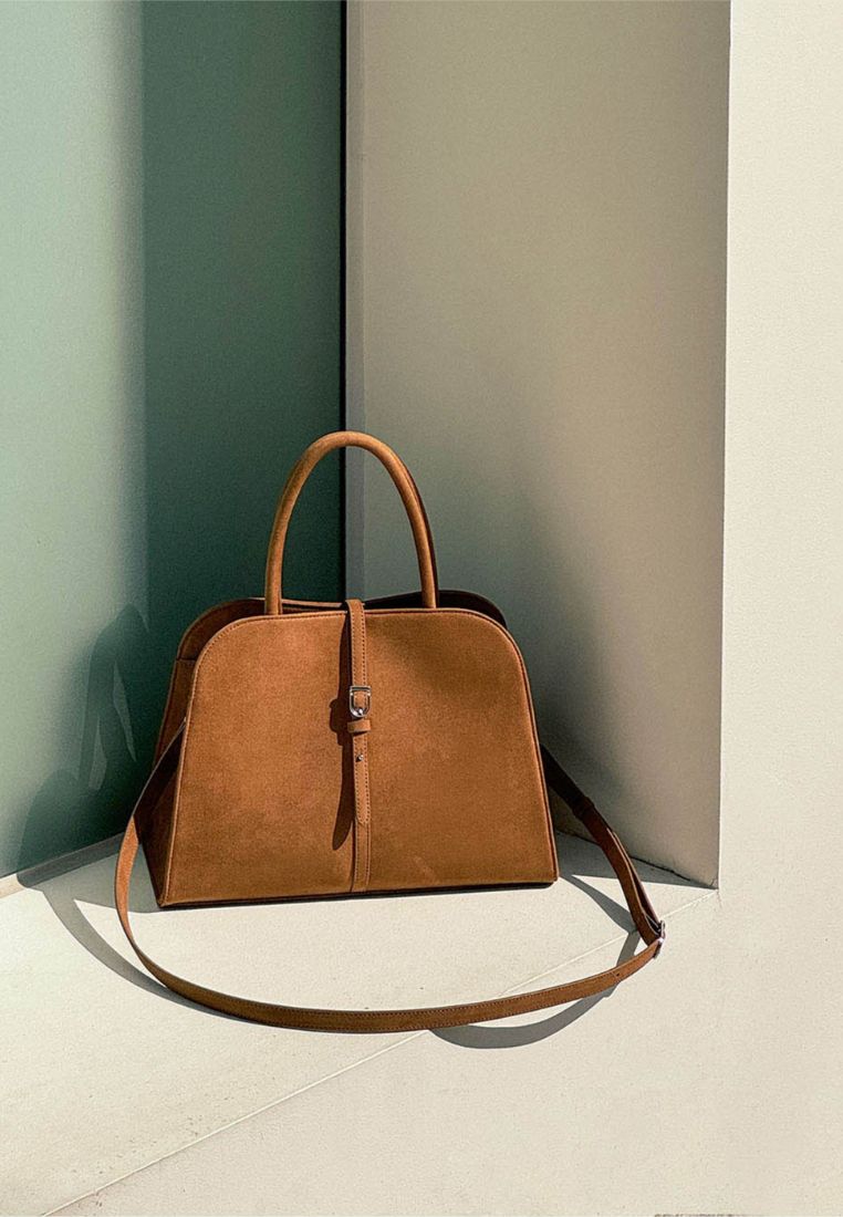 Blanc Medium Suede Camel