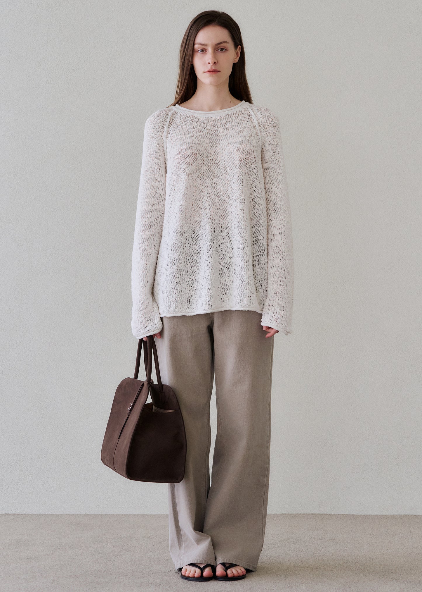 Blanc Large Suede Choco Brown