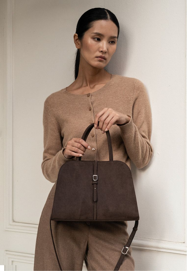 Blanc Medium Suede Choco Brown – Monorow Indonesia